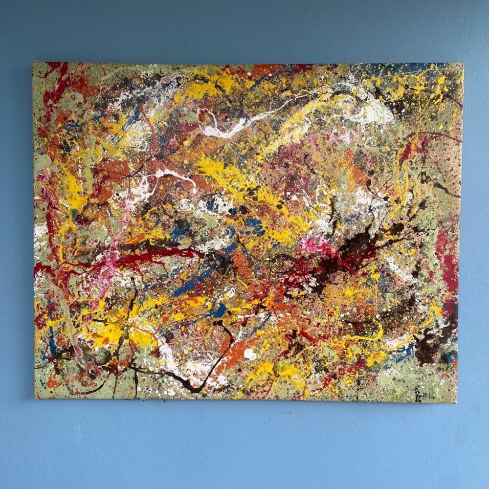 Help with Hurricane Melissa-Abstract Painting